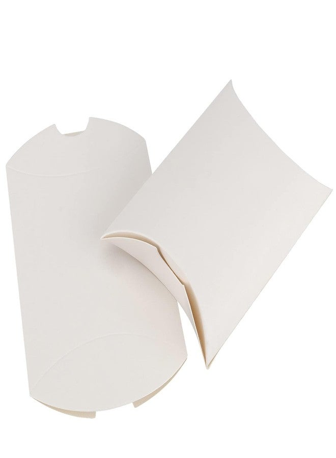 MANCHAP 200 PCS 3.5 x 2.5 Inch White Kraft Paper Pillow Boxes, Small White Candy Boxes, Thank You Treat Boxes for Party Favors, Proposal, Wedding - Image 5